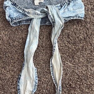 jean tie top
